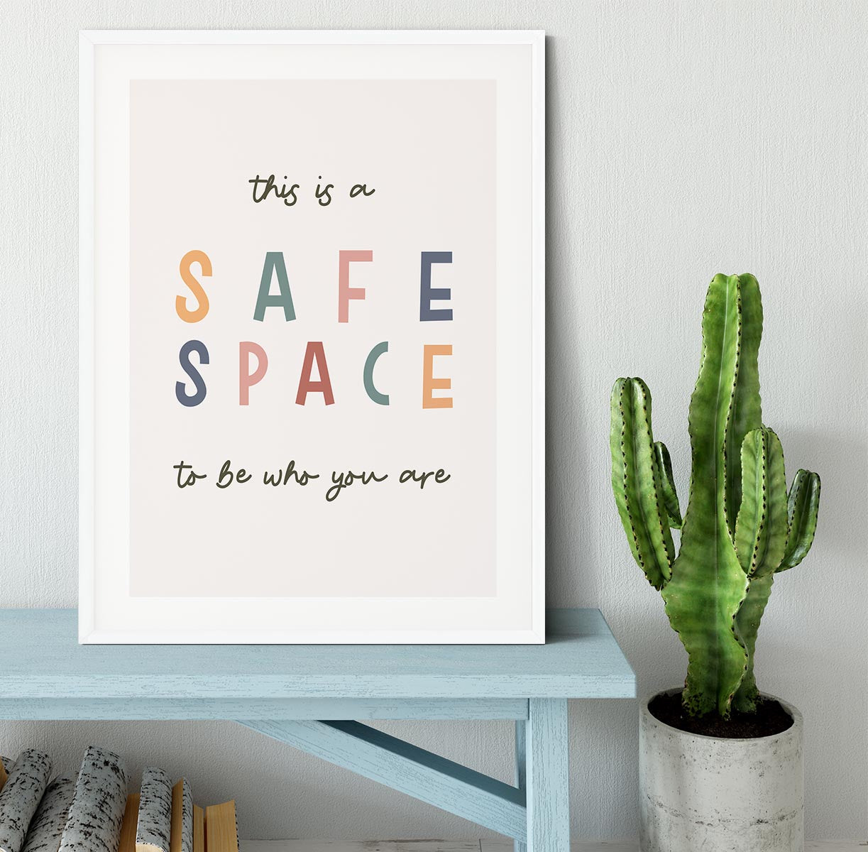 Safe Space Framed Print - Canvas Art Rocks - 5