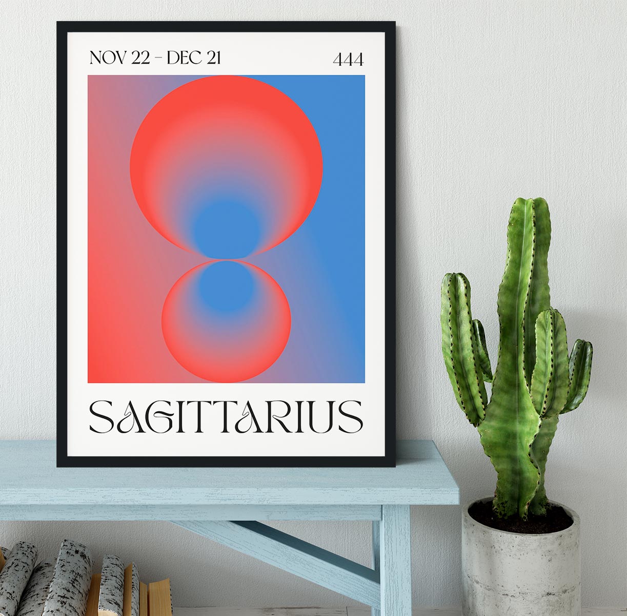 Sagittarius Celestial Light Print Framed Print - Canvas Art Rocks - 2