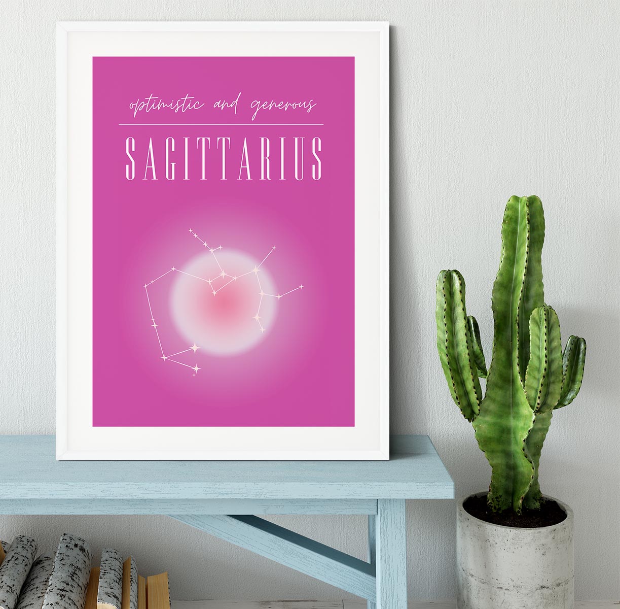 Sagittarius Celestial Print Framed Print - Canvas Art Rocks - 5