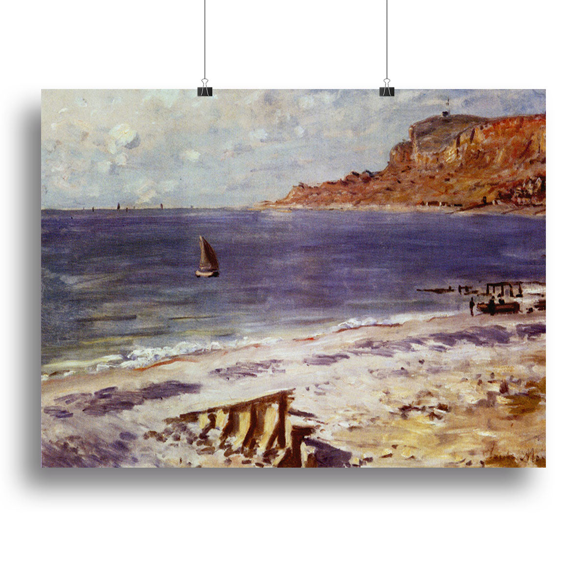 Sailing At Sainte Adresse by Monet Poster - Unframed