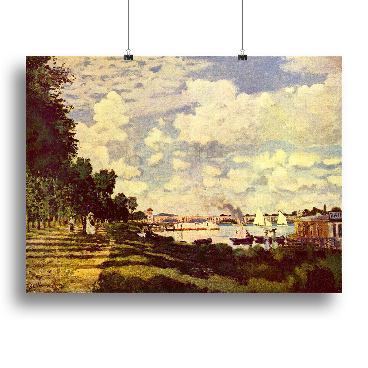 Sailing at Argenteuil by Monet Poster - Unframed