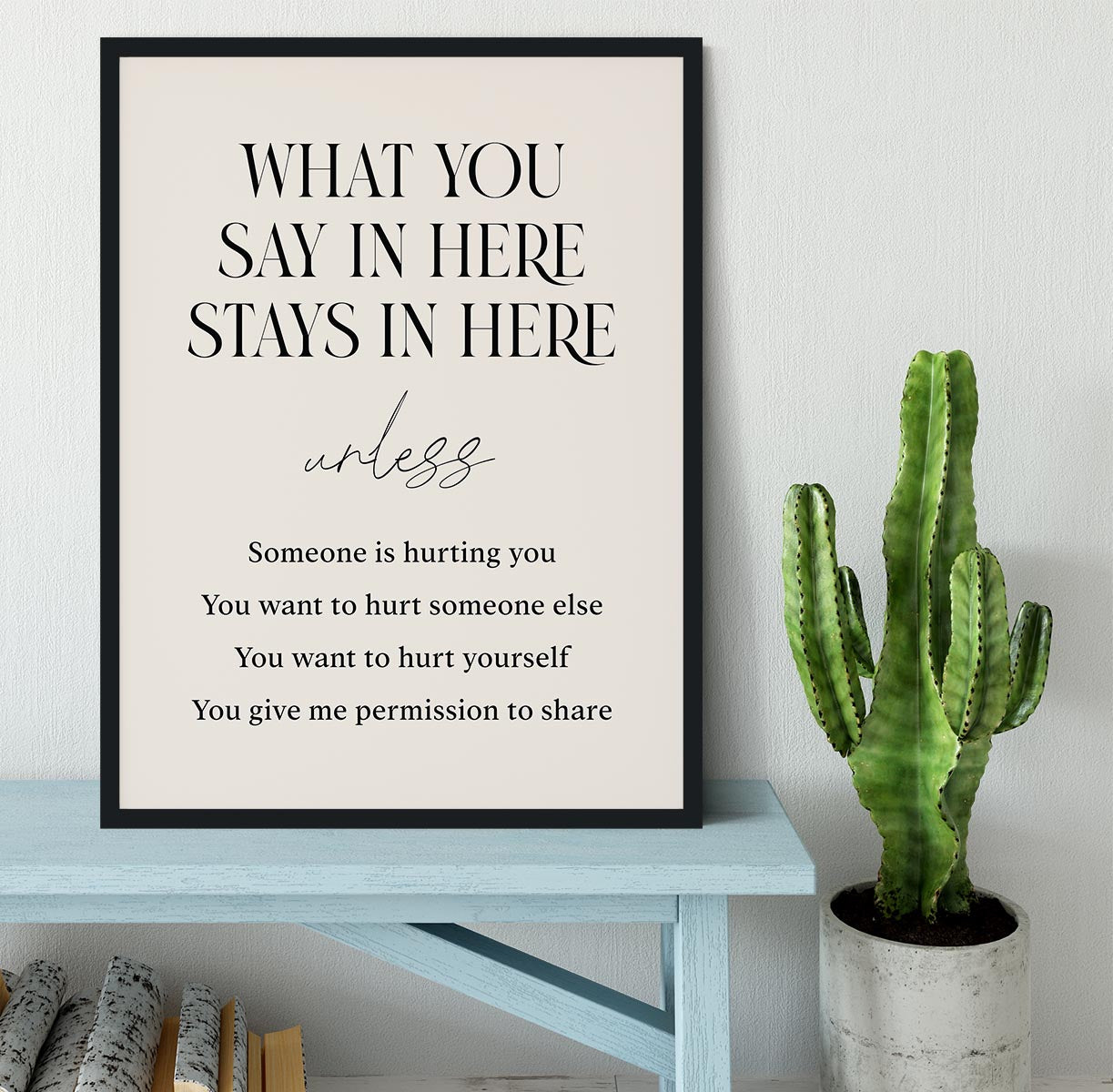 Saysherestayhere Framed Print - Canvas Art Rocks - 2