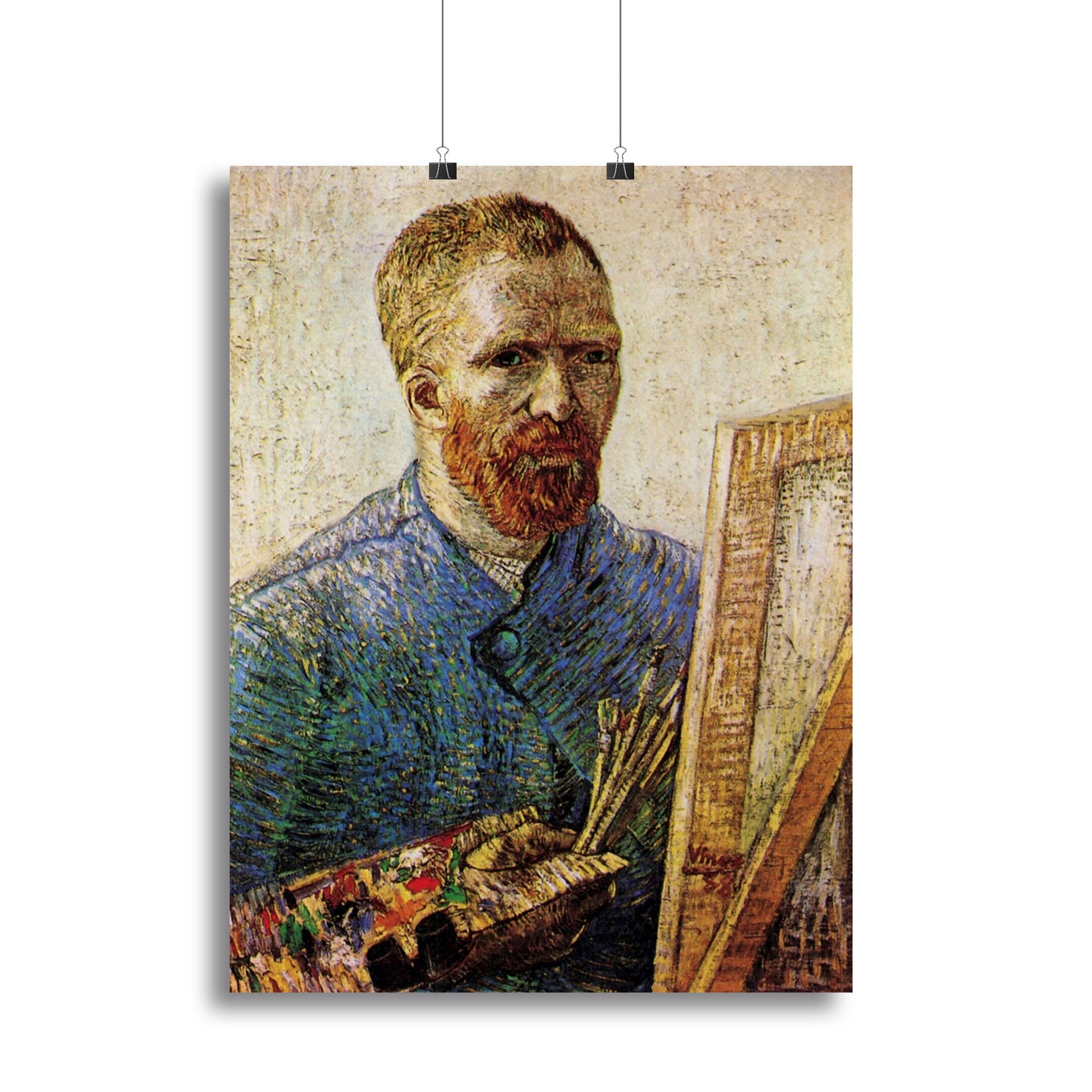Self-Portrait in Front of the Easel by Van Gogh Poster - Unframed
