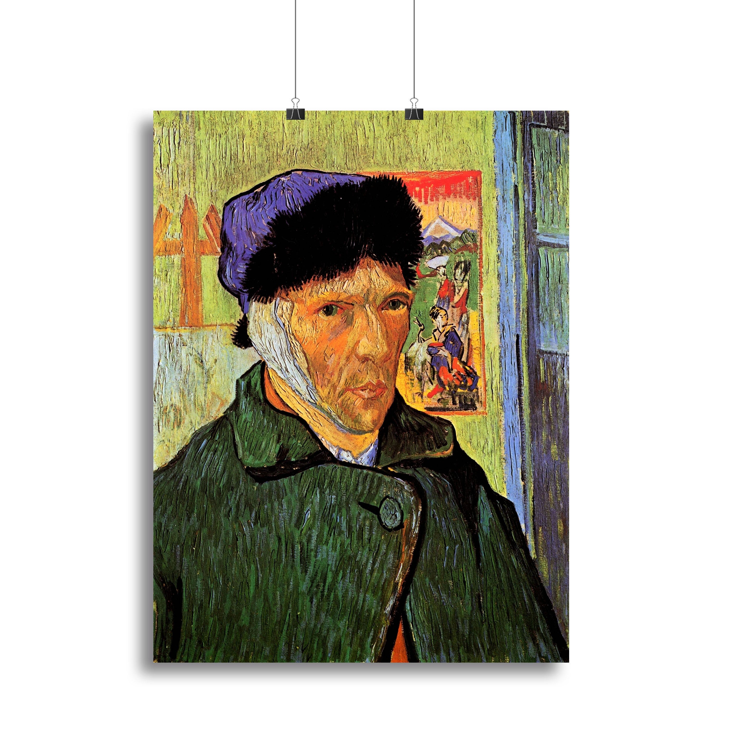 Self-Portrait with Bandaged Ear by Van Gogh Poster - Unframed