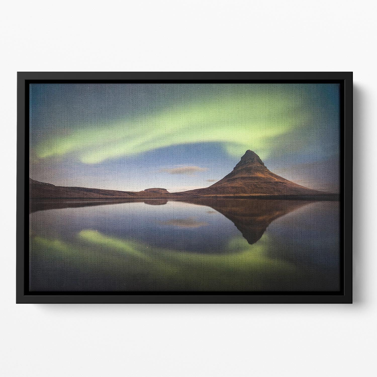 Silent eruption Floating Framed Canvas - Canvas Art Rocks - 2