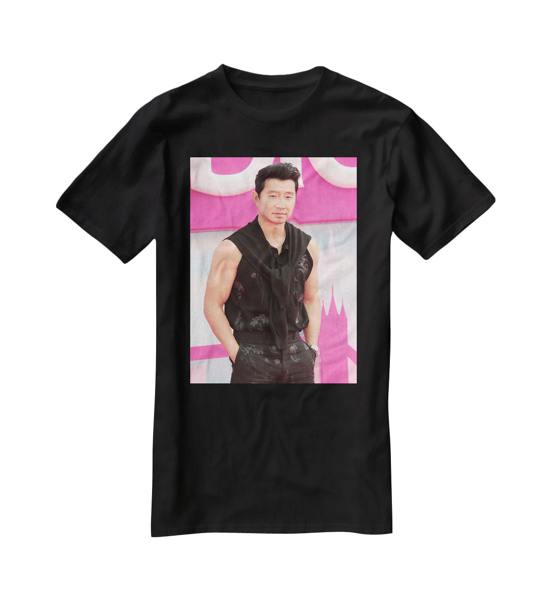 Simu Liu at the Barbie premiere T-Shirt - Canvas Art Rocks - 1