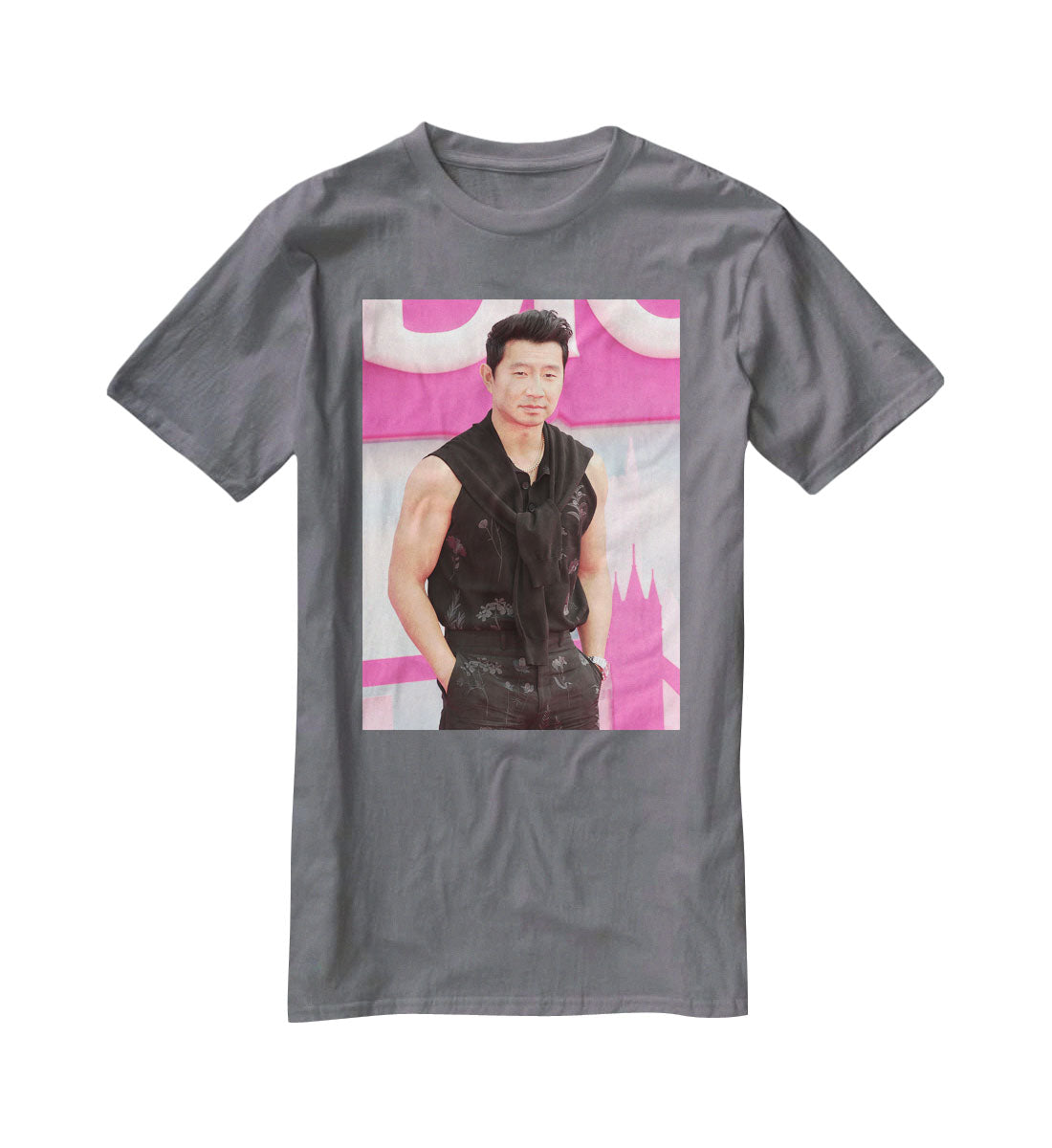 Simu Liu at the Barbie premiere T-Shirt - Canvas Art Rocks - 3