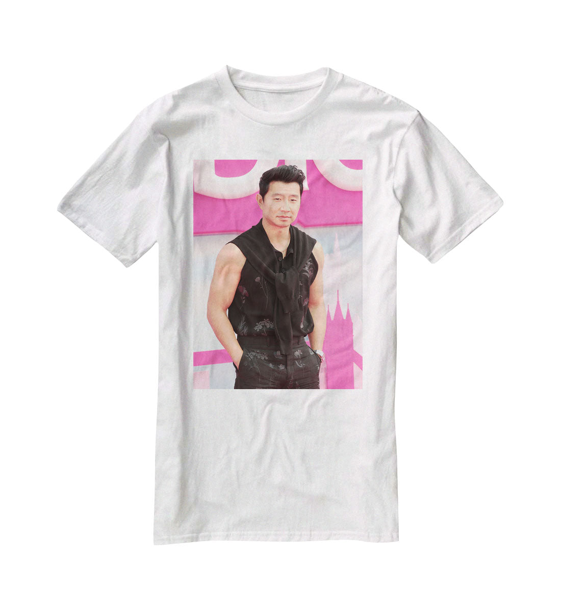 Simu Liu at the Barbie premiere T-Shirt - Canvas Art Rocks - 5