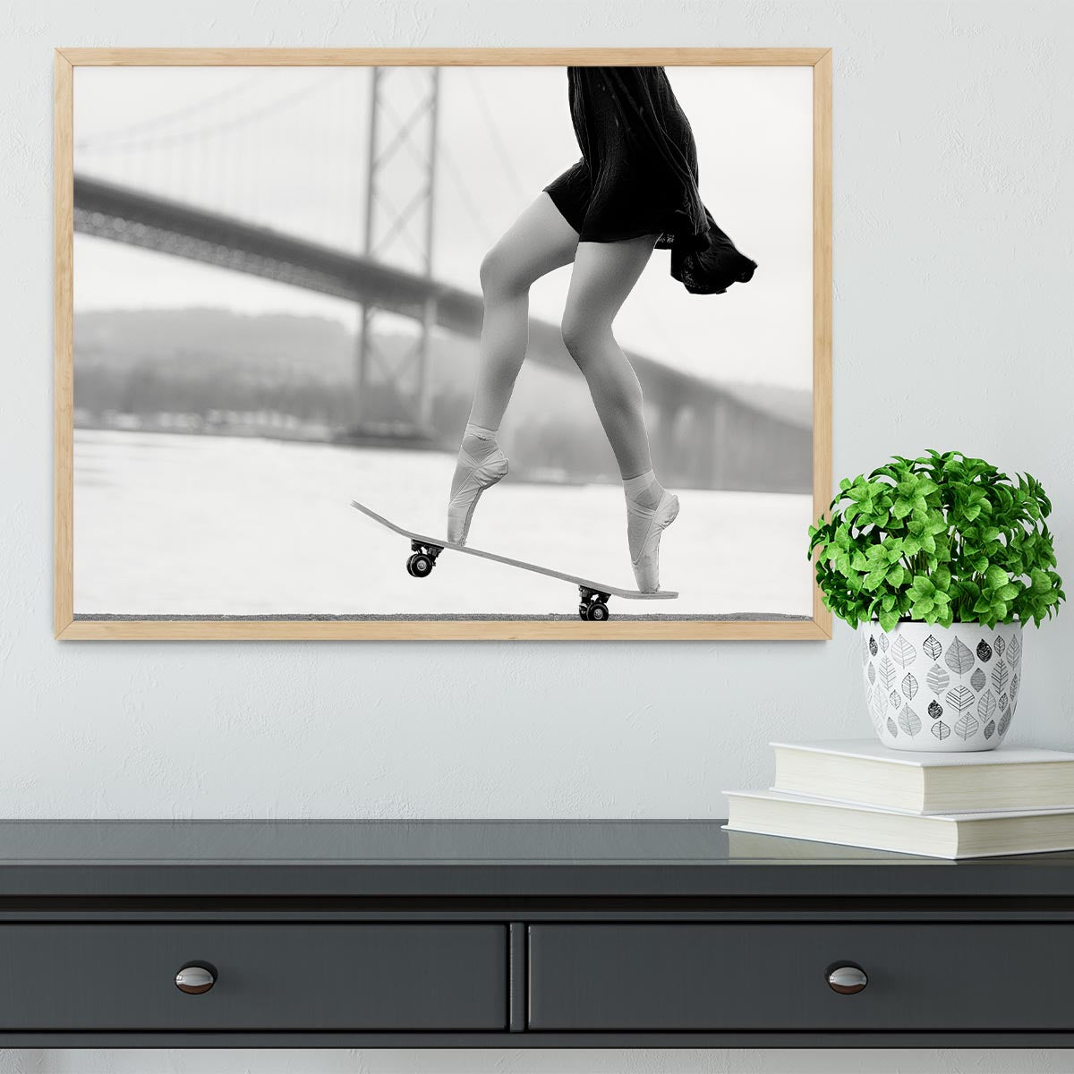 Skater Girl Framed Print - 1x - 4