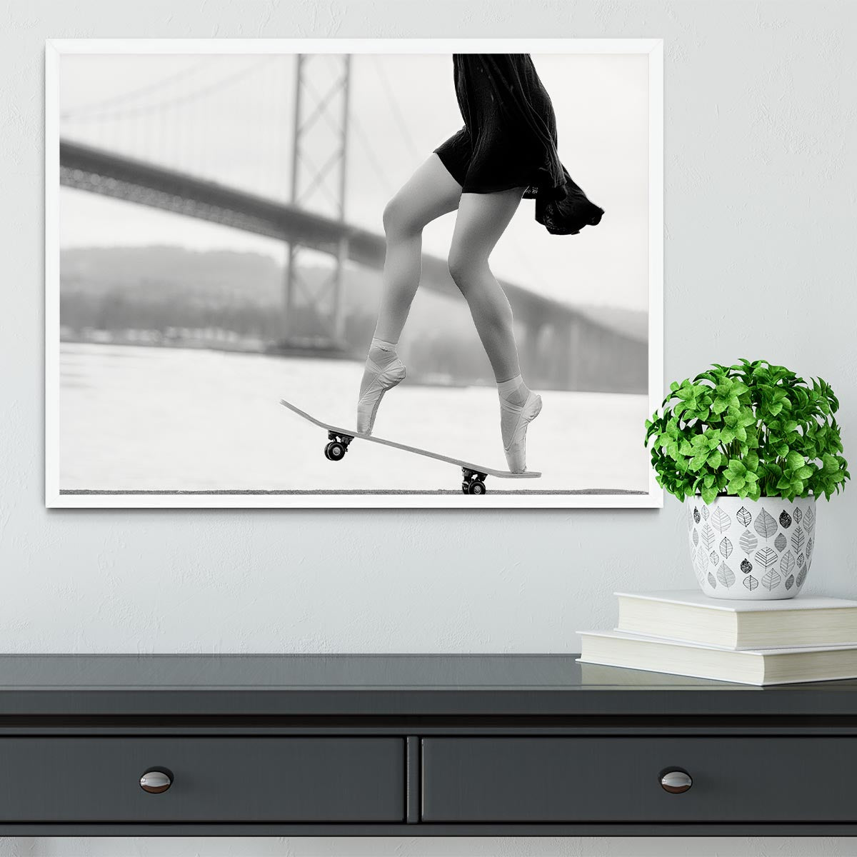 Skater Girl Framed Print - 1x -6