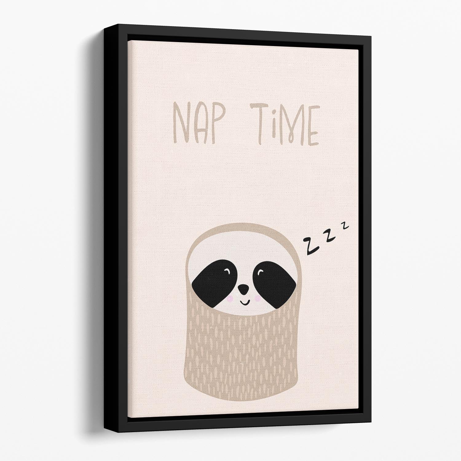 Sloth nursery print Floating Framed Canvas - 1x - 1