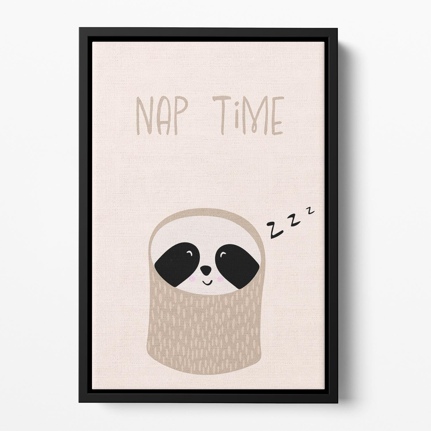 Sloth nursery print Floating Framed Canvas - 1x - 2