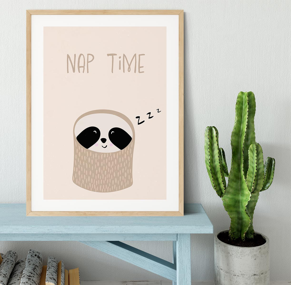 Sloth nursery print Framed Print - 1x - 3