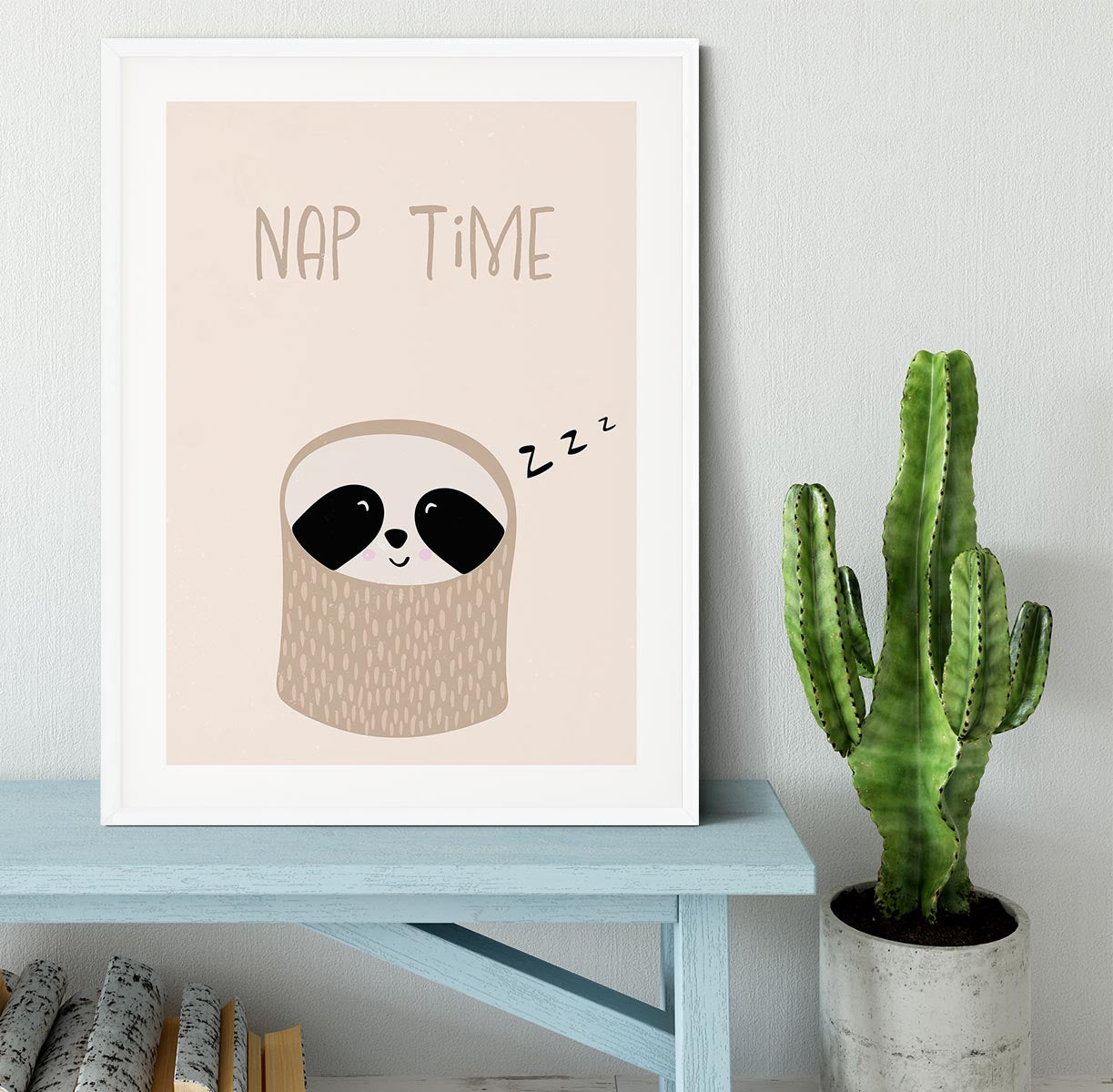 Sloth nursery print Framed Print - 1x - 5