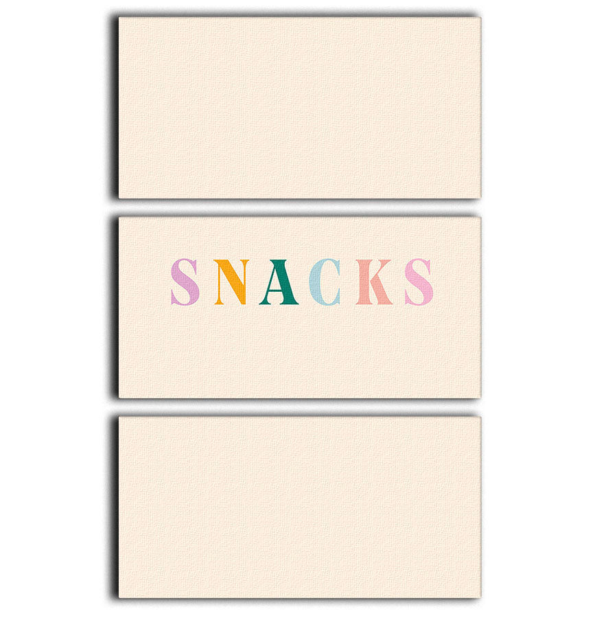 Snacks 3 Split Panel Canvas Print - Canvas Art Rocks - 1