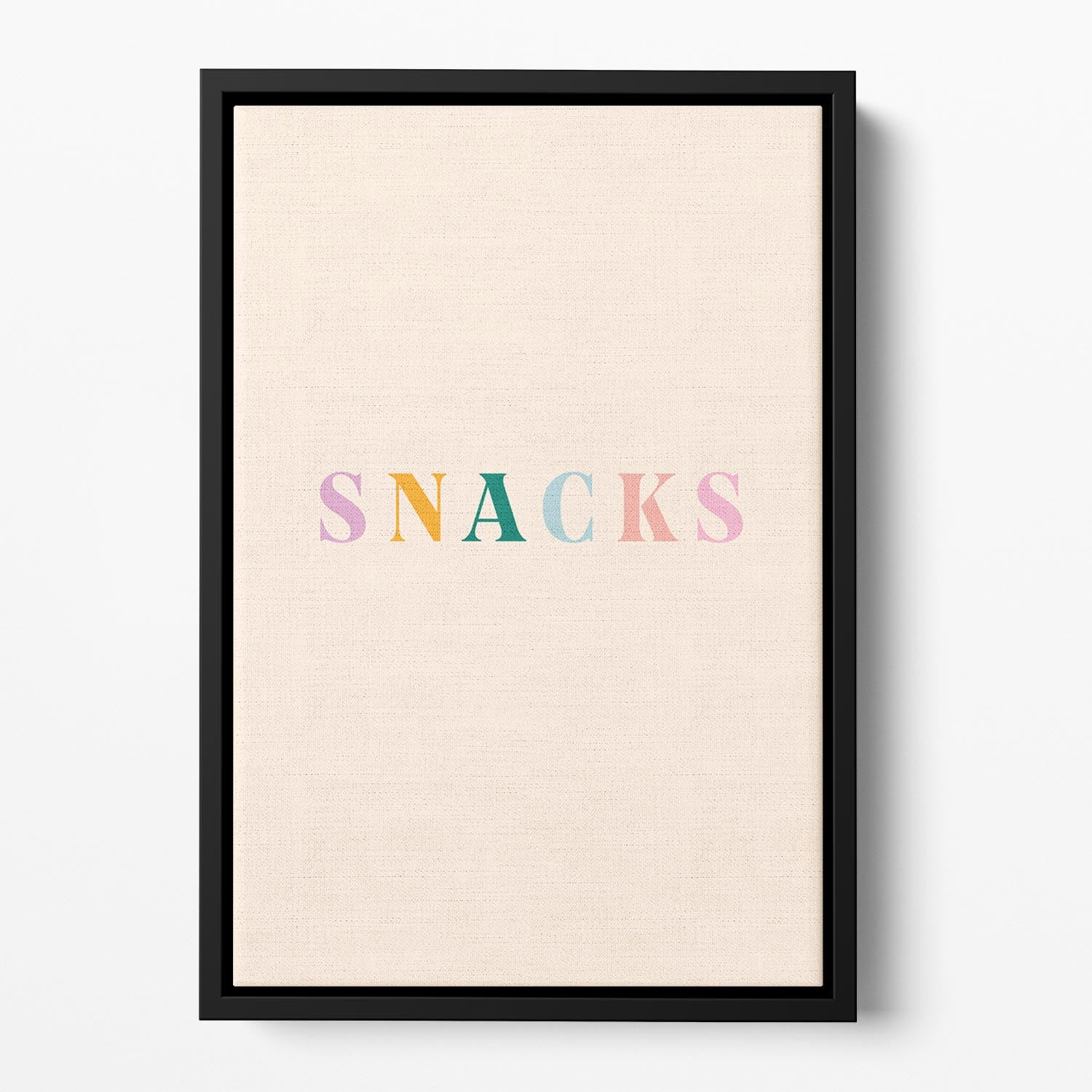 Snacks Floating Framed Canvas - Canvas Art Rocks - 2