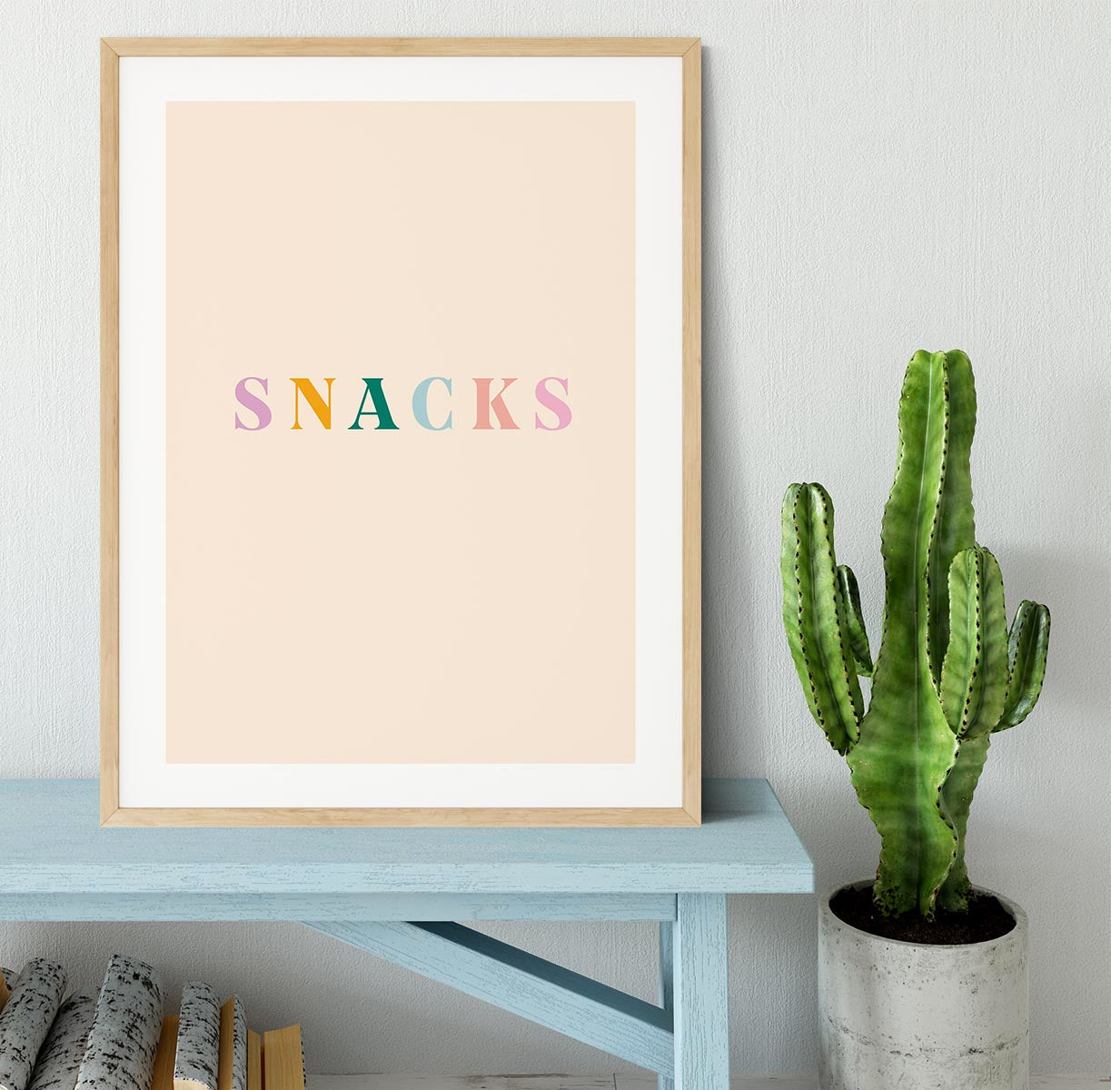 Snacks Framed Print - Canvas Art Rocks - 3