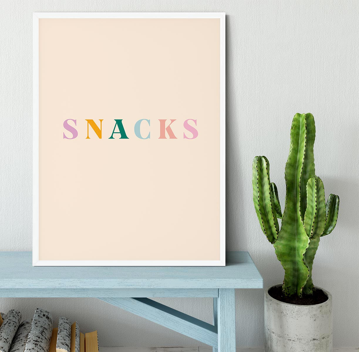 Snacks Framed Print - Canvas Art Rocks -6