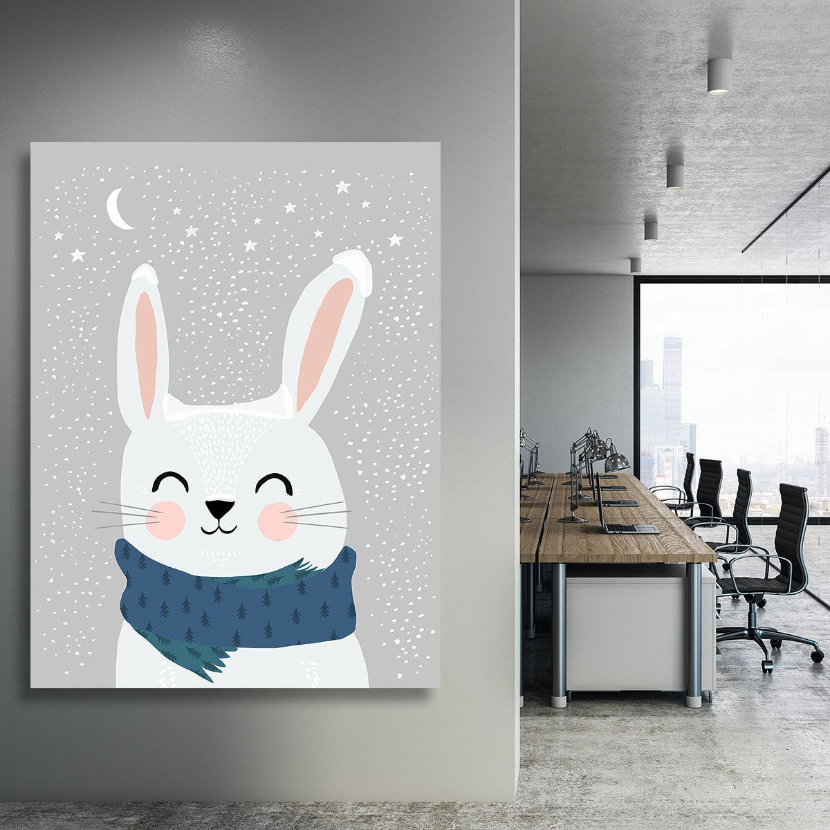 Snow Bunny Canvas Print or Poster - 1x - 3