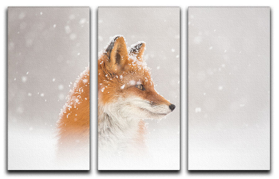 Snow is falling 3 Split Panel Canvas Print - 1x - 1