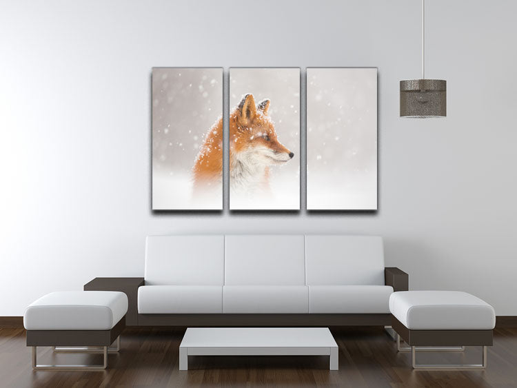 Snow is falling 3 Split Panel Canvas Print - 1x - 3