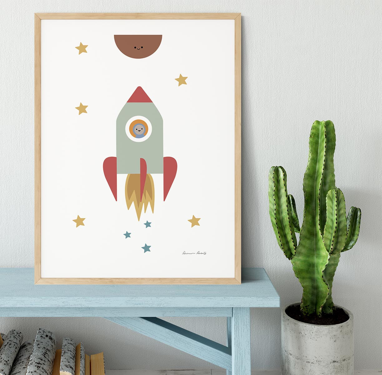 Solar Rocket Framed Print - 1x - 3