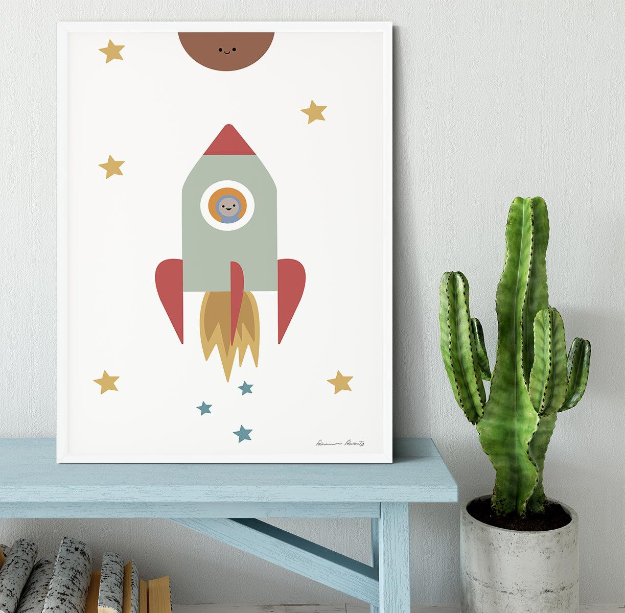 Solar Rocket Framed Print - 1x -6