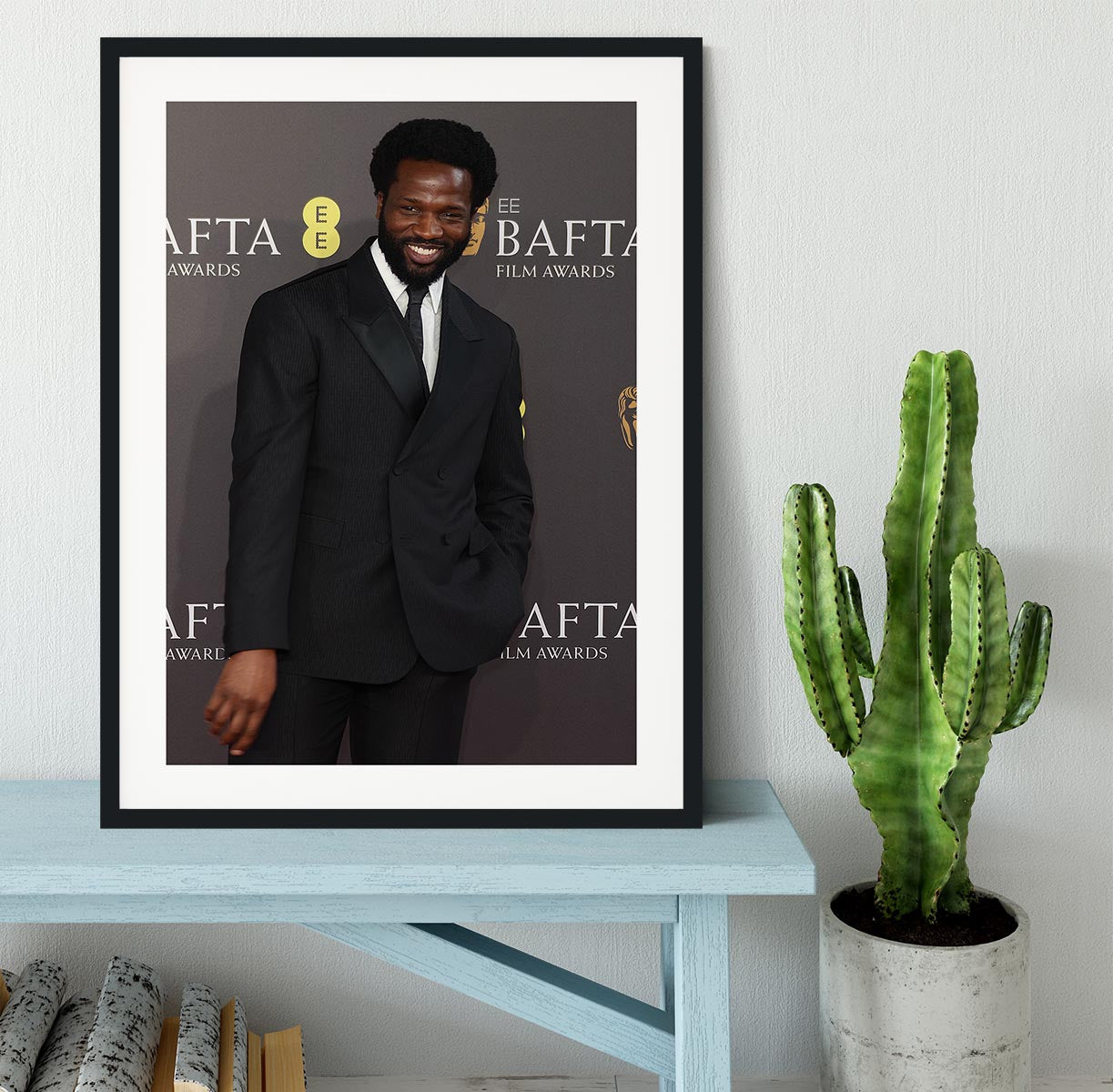 Sope Dirisu at the Baftas Framed Print - Canvas Art Rocks - 1