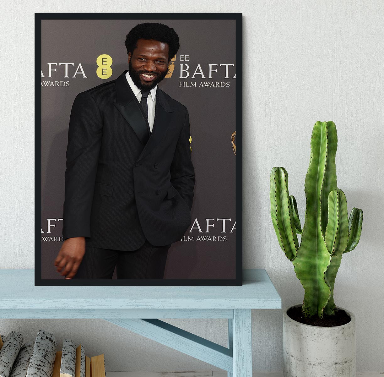 Sope Dirisu at the Baftas Framed Print - Canvas Art Rocks - 2