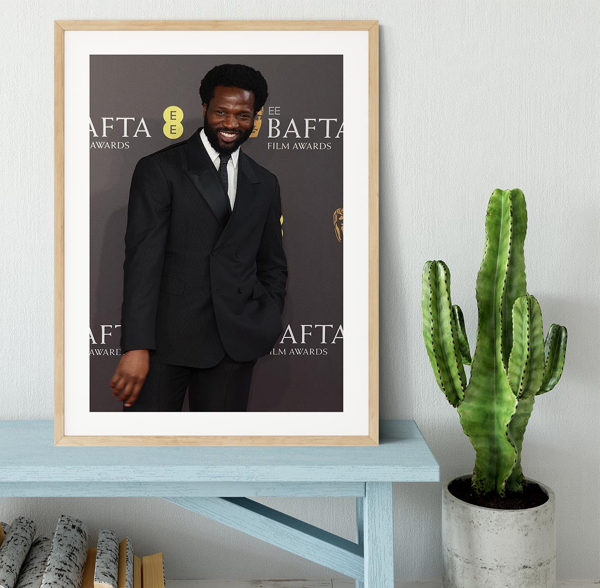 Sope Dirisu at the Baftas Framed Print - Canvas Art Rocks - 3