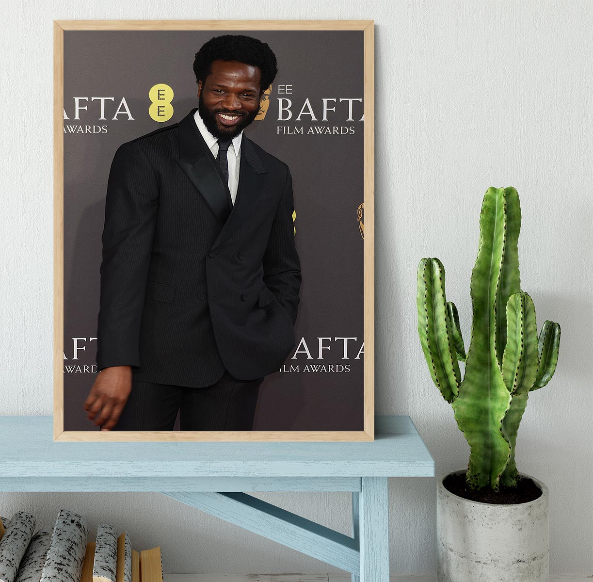 Sope Dirisu at the Baftas Framed Print - Canvas Art Rocks - 4