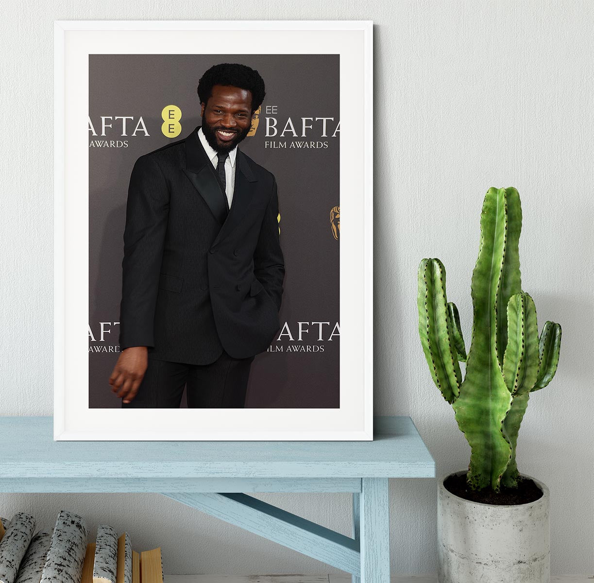 Sope Dirisu at the Baftas Framed Print - Canvas Art Rocks - 5