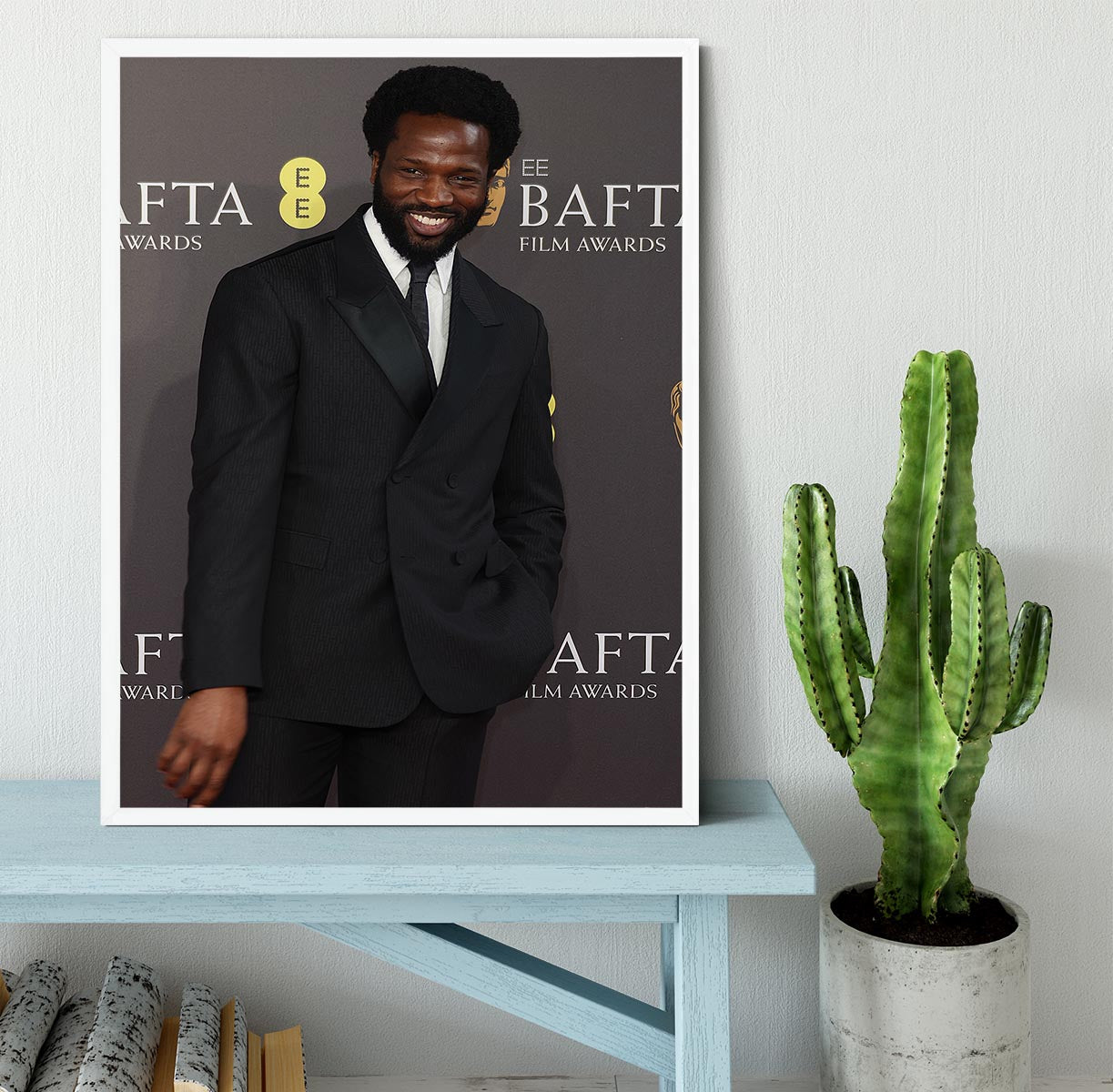 Sope Dirisu at the Baftas Framed Print - Canvas Art Rocks -6