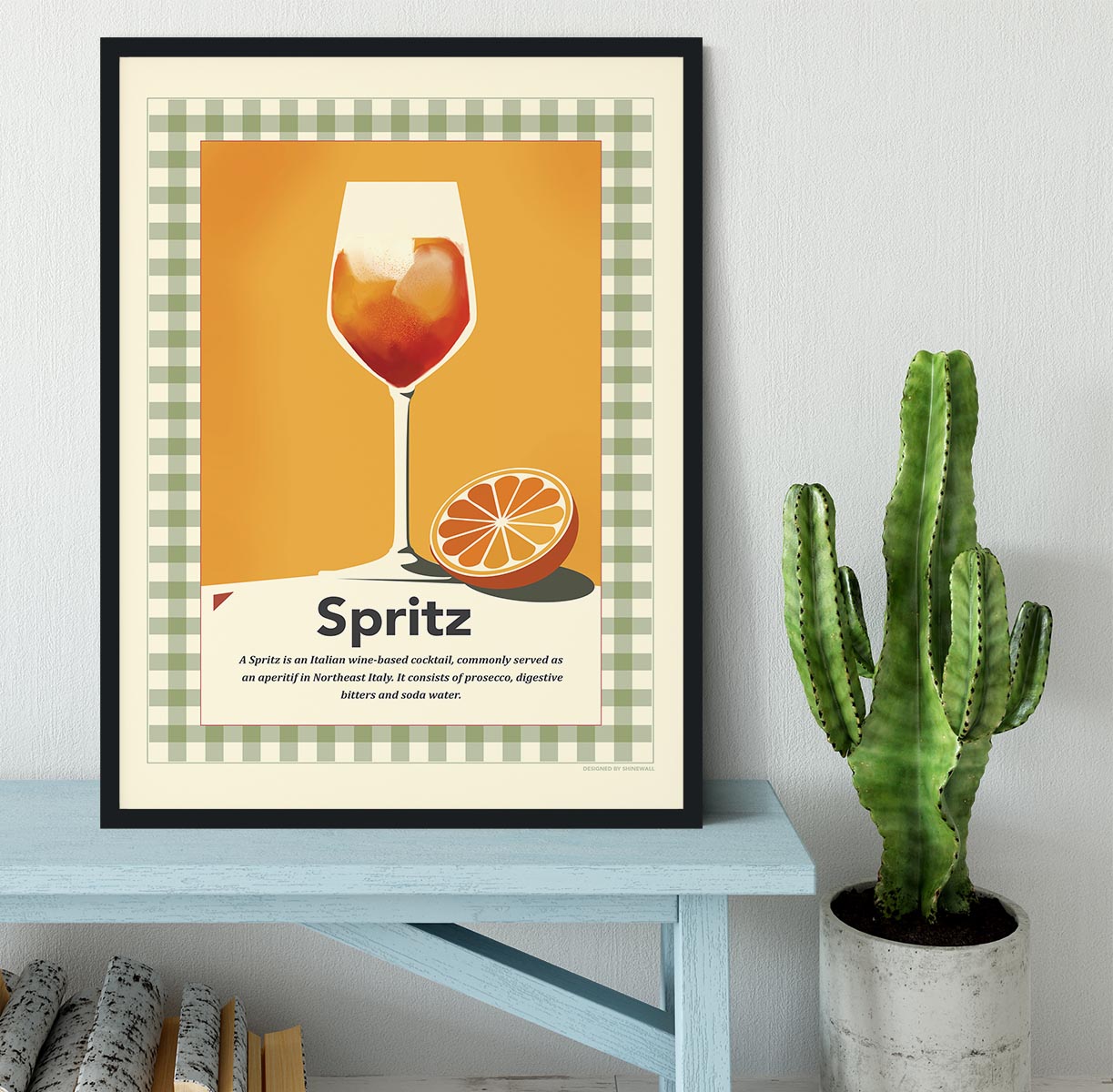 Spritz retro print Framed Print - Canvas Art Rocks - 2