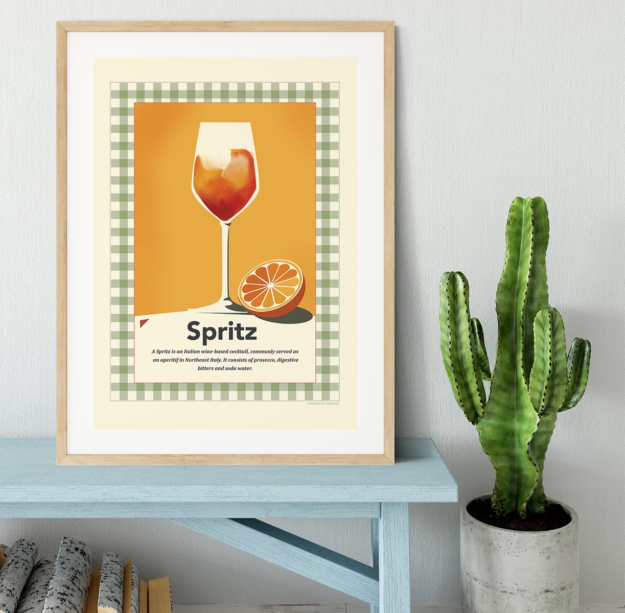 Spritz retro print Framed Print - Canvas Art Rocks - 3