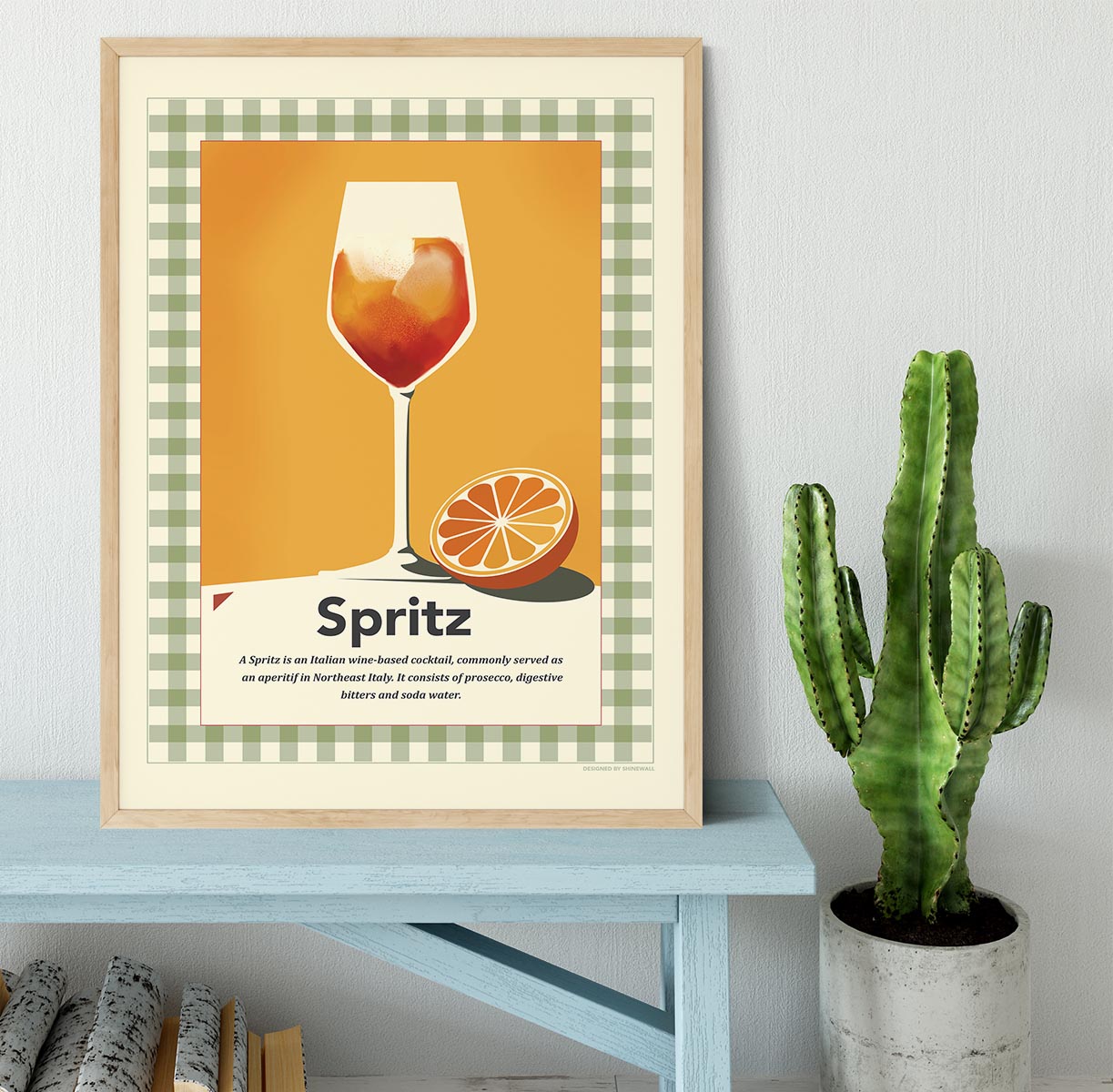 Spritz retro print Framed Print - Canvas Art Rocks - 4