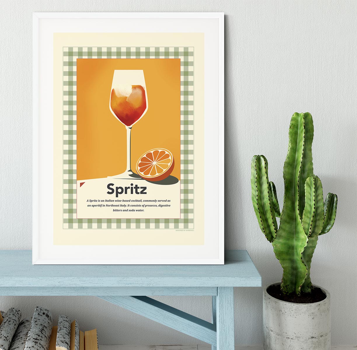 Spritz retro print Framed Print - Canvas Art Rocks - 5