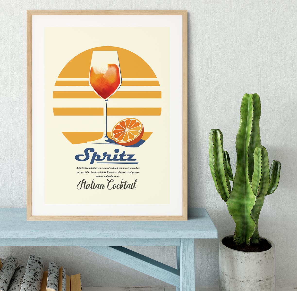 Spritz summer print Framed Print - Canvas Art Rocks - 3