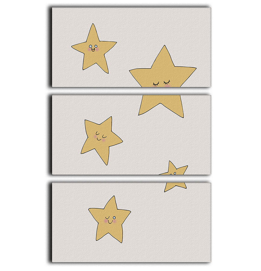 Stars 3 Split Panel Canvas Print - 1x - 1