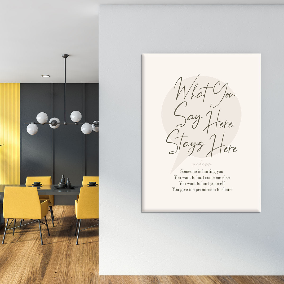 Stays Here Canvas Print or Poster - Canvas Art Rocks - 4