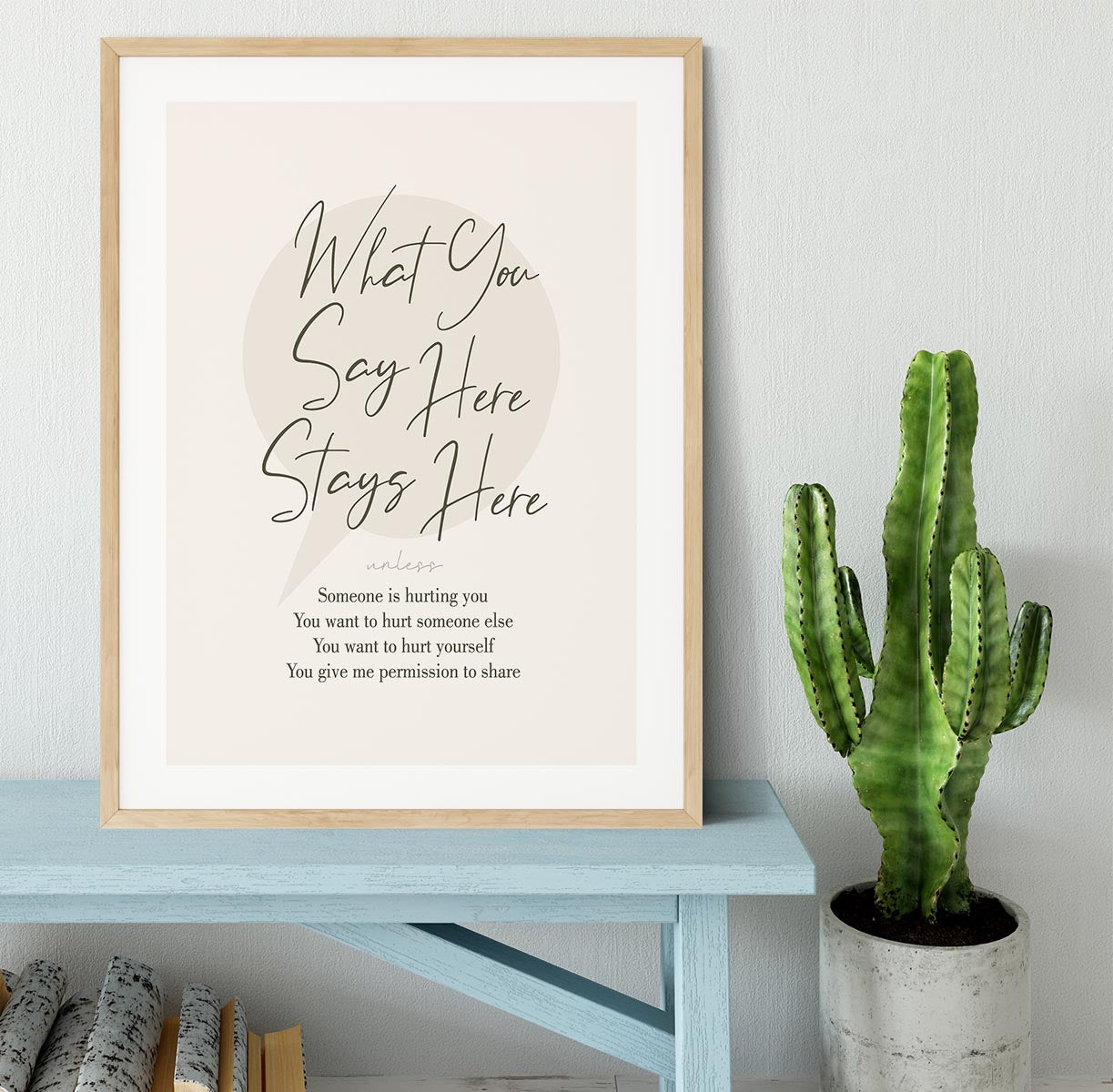 Stays Here Framed Print - Canvas Art Rocks - 3