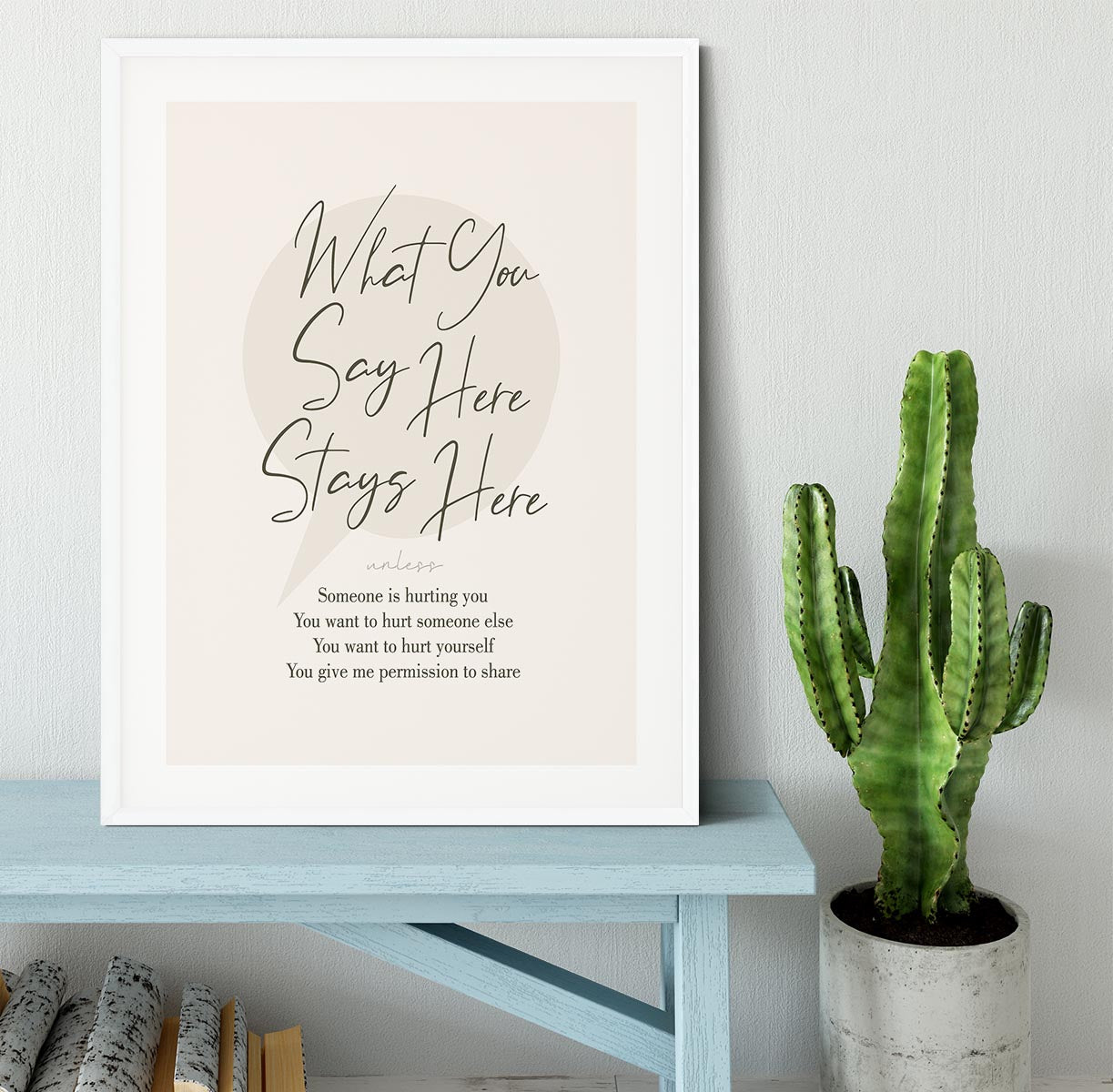 Stays Here Framed Print - Canvas Art Rocks - 5