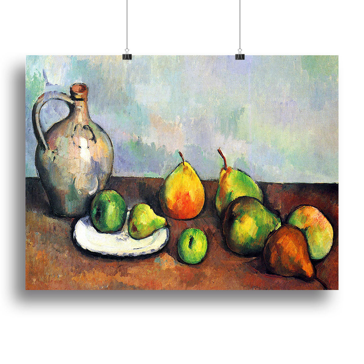 Still Life Jar and Fruit by Cezanne Poster - Unframed