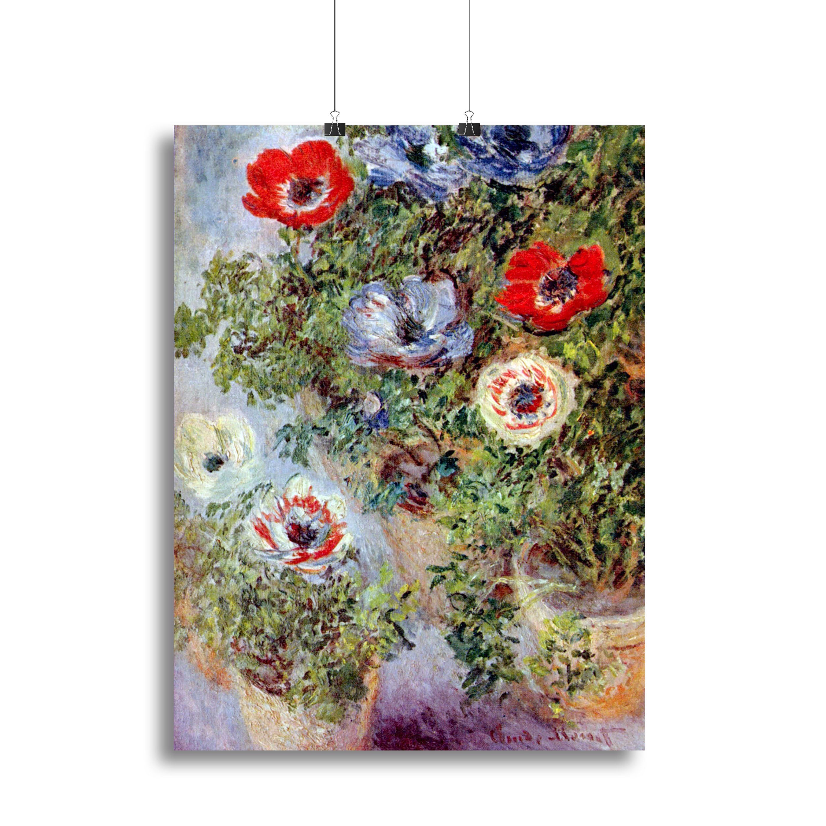 Still Life with Anemones by Monet Poster - Unframed
