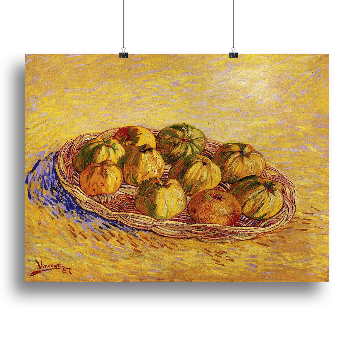 Still Life with Basket of Apples by Van Gogh Poster - Unframed