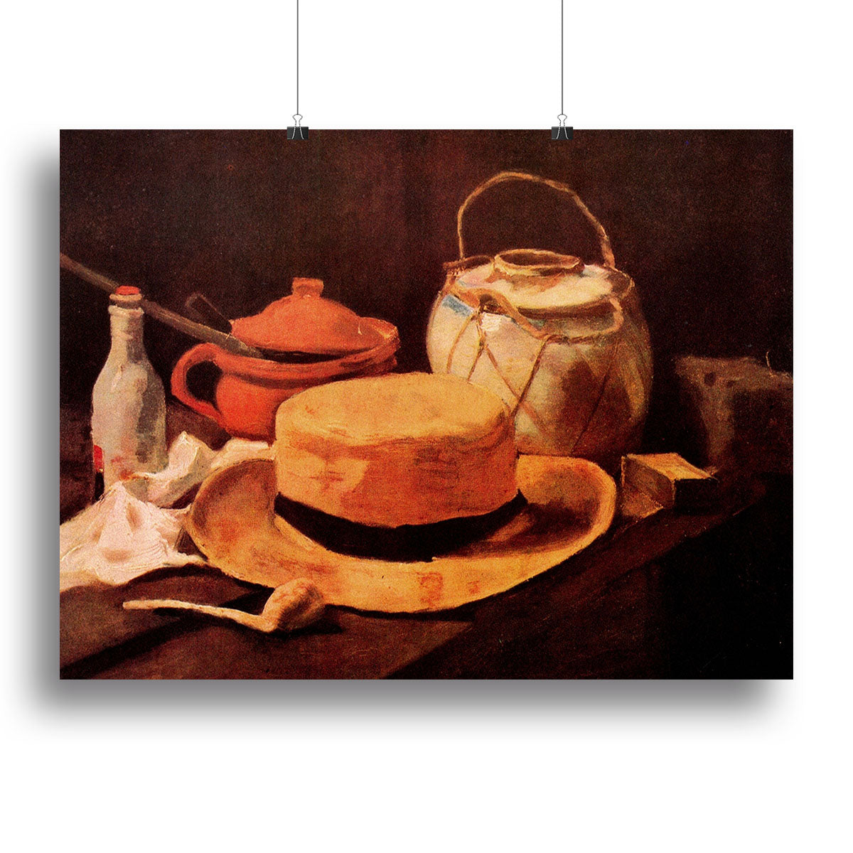 Still Life with Yellow Straw Hat by Van Gogh Poster - Unframed