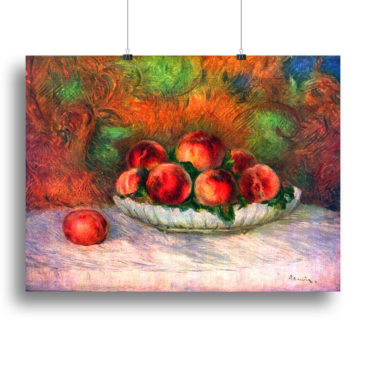 Still life with fruits by Renoir Poster - Unframed
