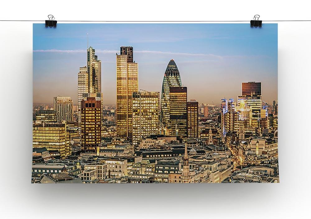 Stock Exchange Tower and Lloyds of London Poster - Unframed