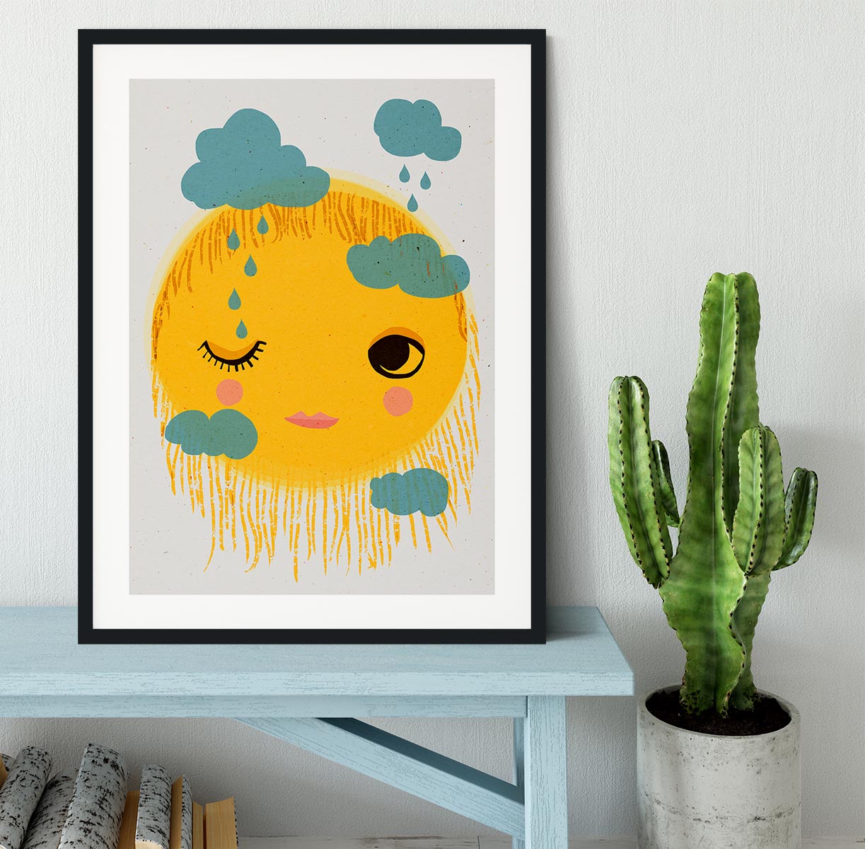 Sun And Rain Framed Print - 1x - 1