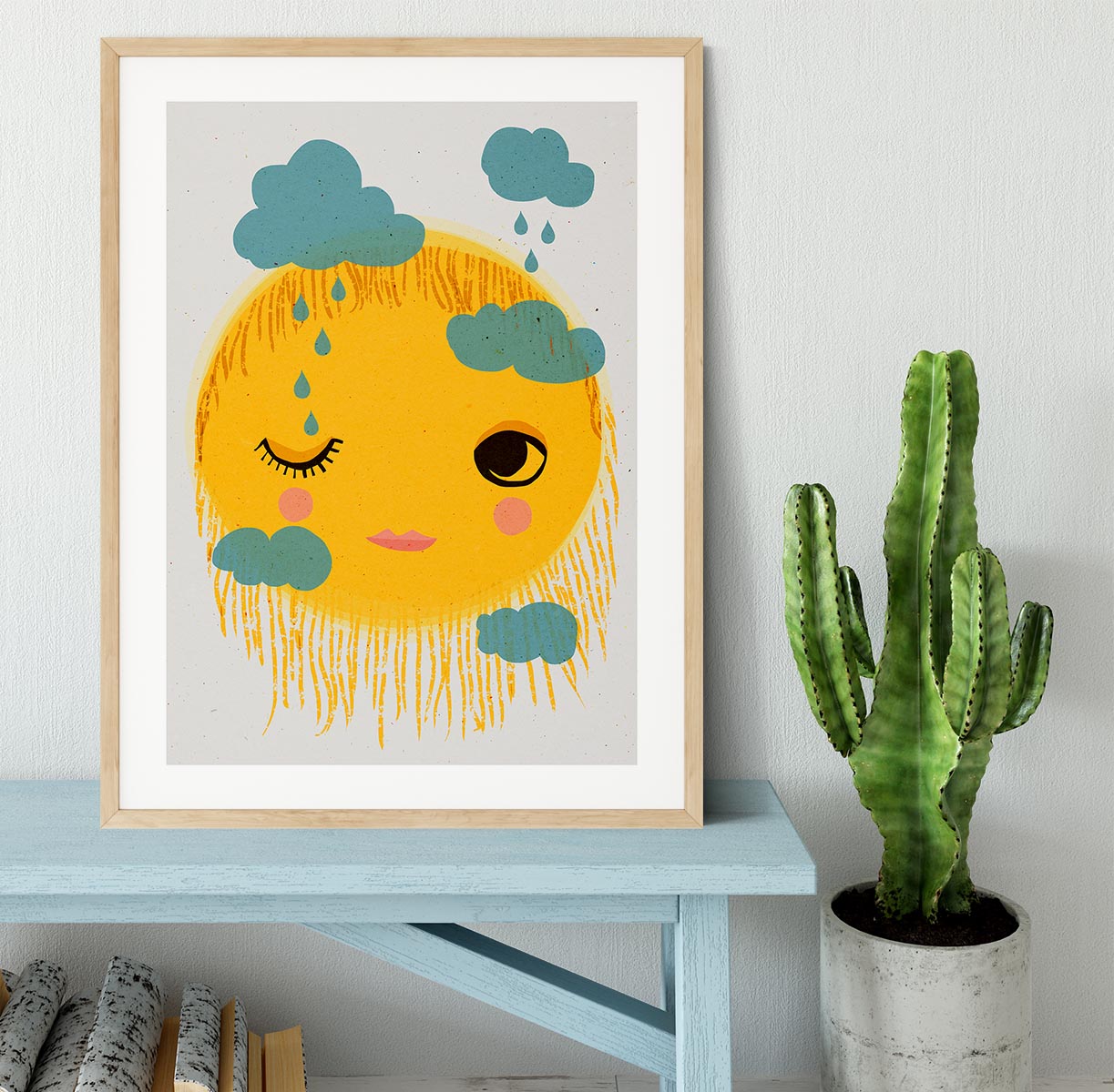 Sun And Rain Framed Print - 1x - 3